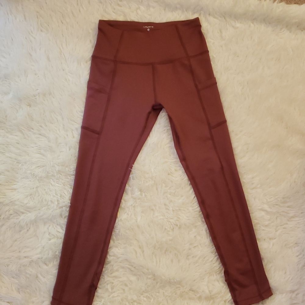 Layer 8 XS dusty rose leggings